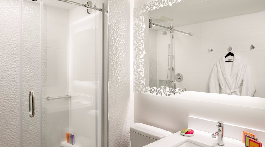 Bathroom with LUMA Robe