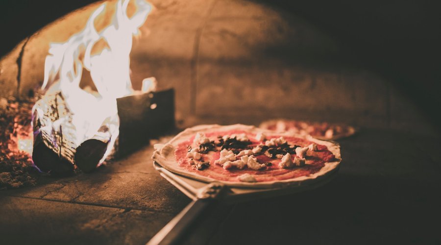 Our beautiful pizza oven.