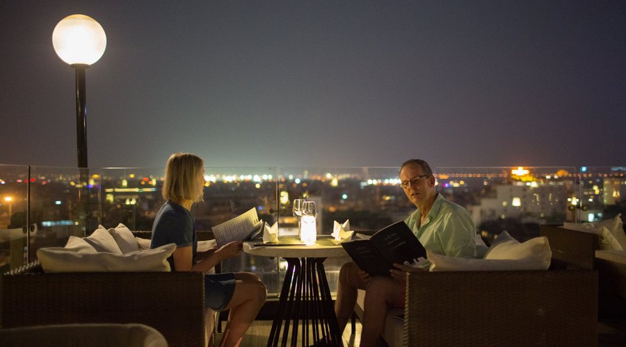 Rooftop dining
