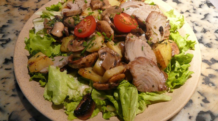 Des salades énooooooormes et délicieuses