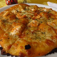 pizza with shrimp