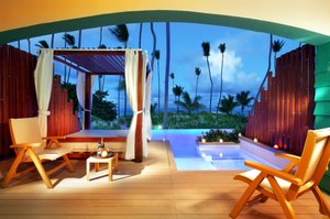 Grand Palladium Bavaro Suites, All Inclusive Resort & Spa in Dominican Republic, image may contain: Resort, Hotel, Villa, Chair