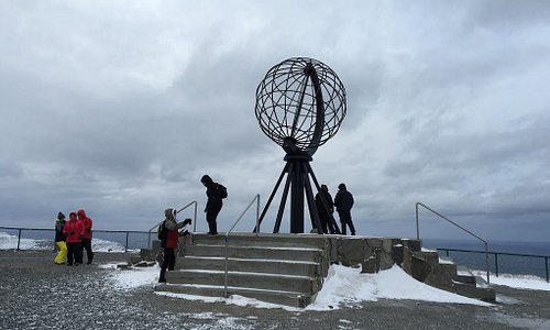 North Cape's sphere, great spot for photos.