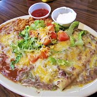 Enchilada plate, Junction Restaurant, Pagosa Spring, CO