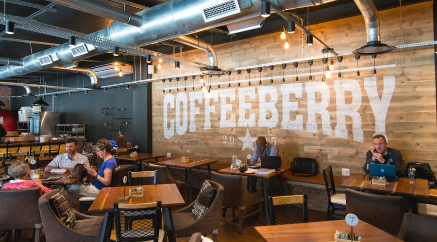 Inside view of the Coffeeberry wall. 