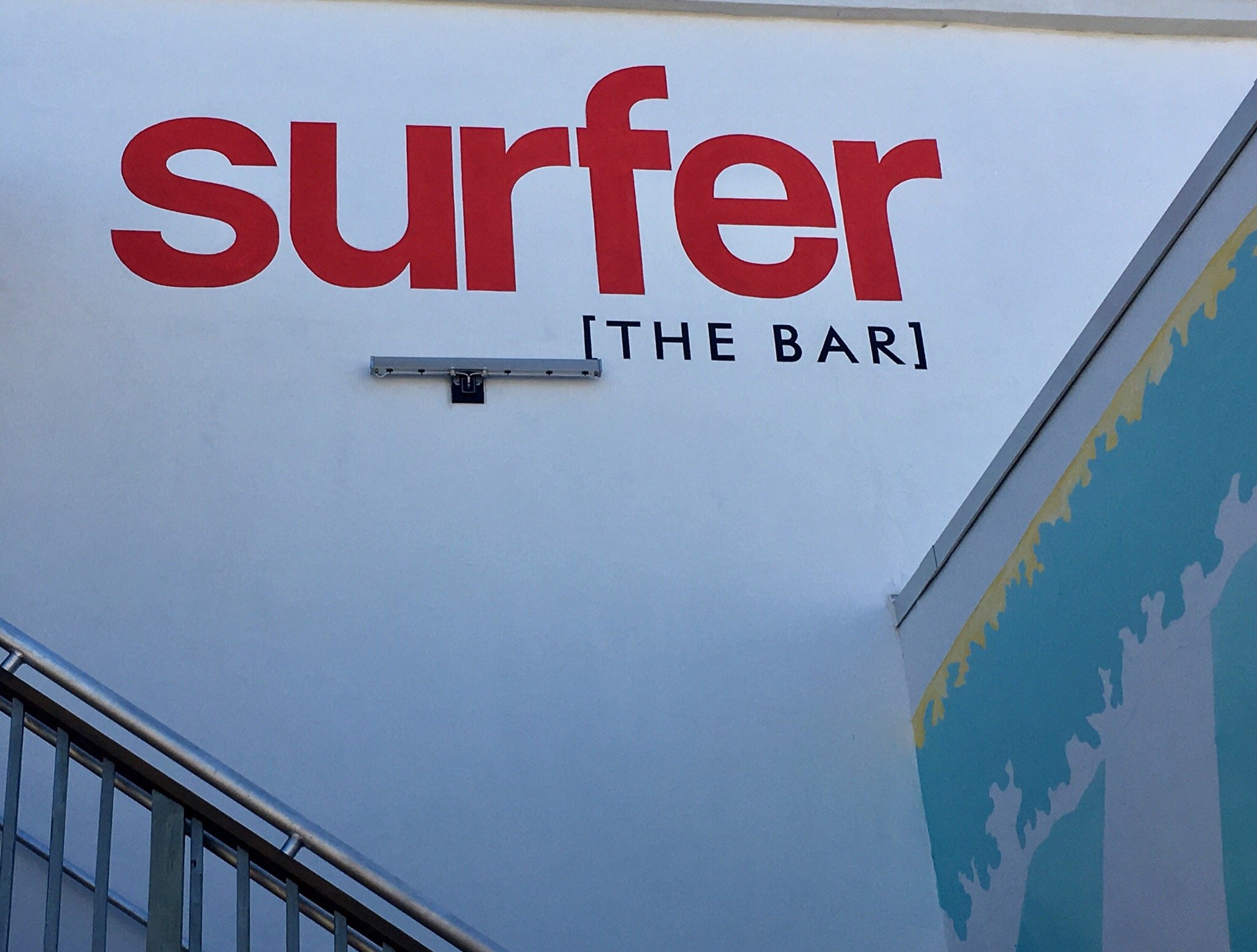 Surfer on sale the bar