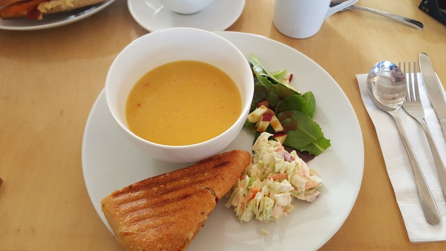 Soup and sandwich combo