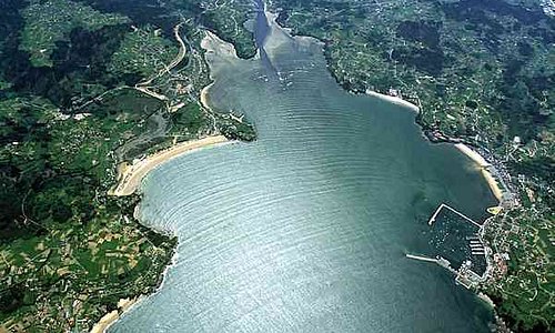 Ría de Sada aerial view