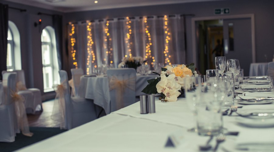 Wilford Suite set up for Wedding Reception