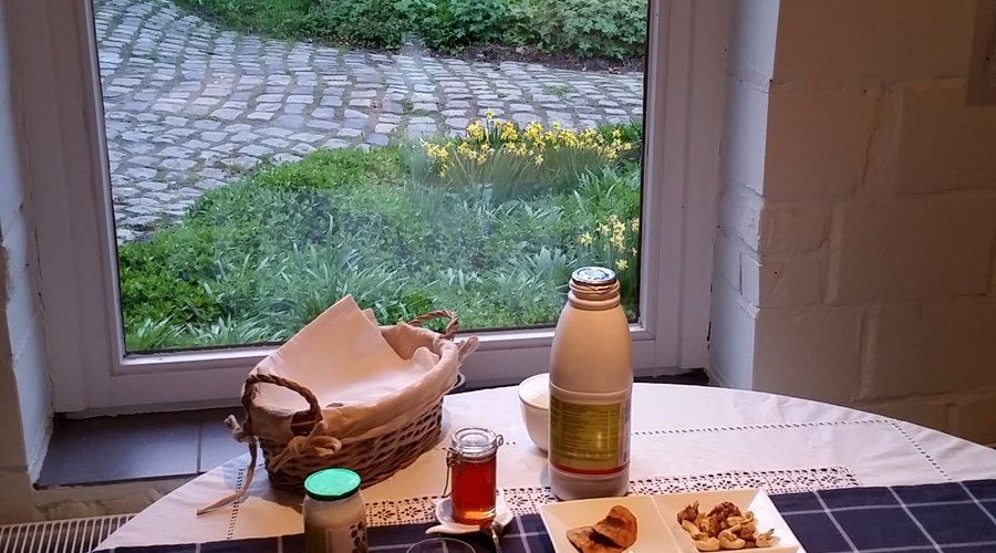 Ontbijt in B&B De Wandelaar.