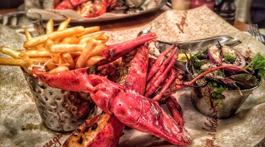 my first ever lobster