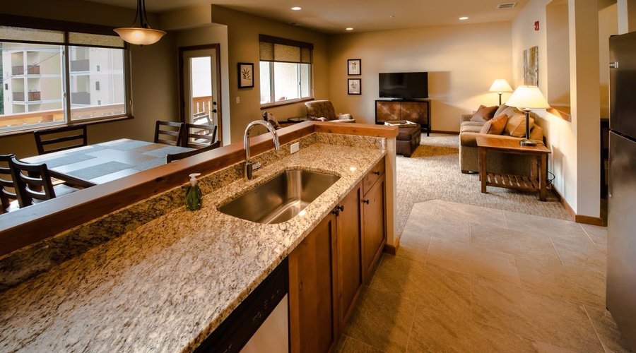 Living/dining/kitchen in 2BR/2.5BA townhouse