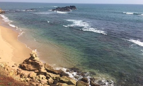 View of beach from end of the walk