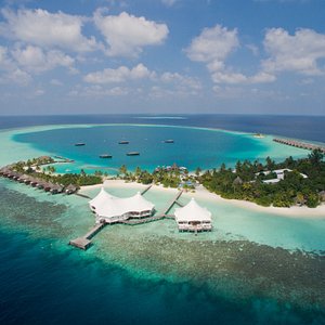 Safari Island Resort Maldives Aerial View