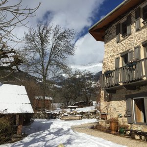 La façade en hiver