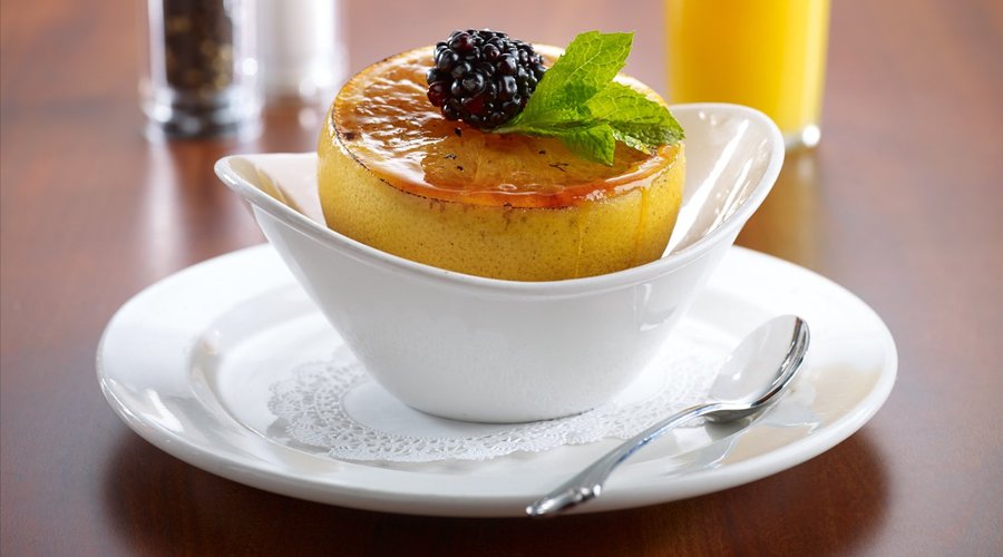 Broiled Grapefruit Brûlée