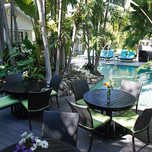 Enjoy breakfast poolside