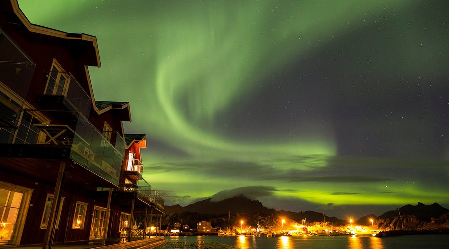 You can see the northern light from your apartment.