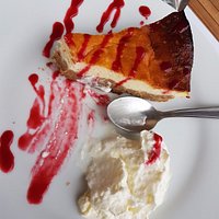 My cheesecake! It was nice and I did eat it all - but it was definitely baked!