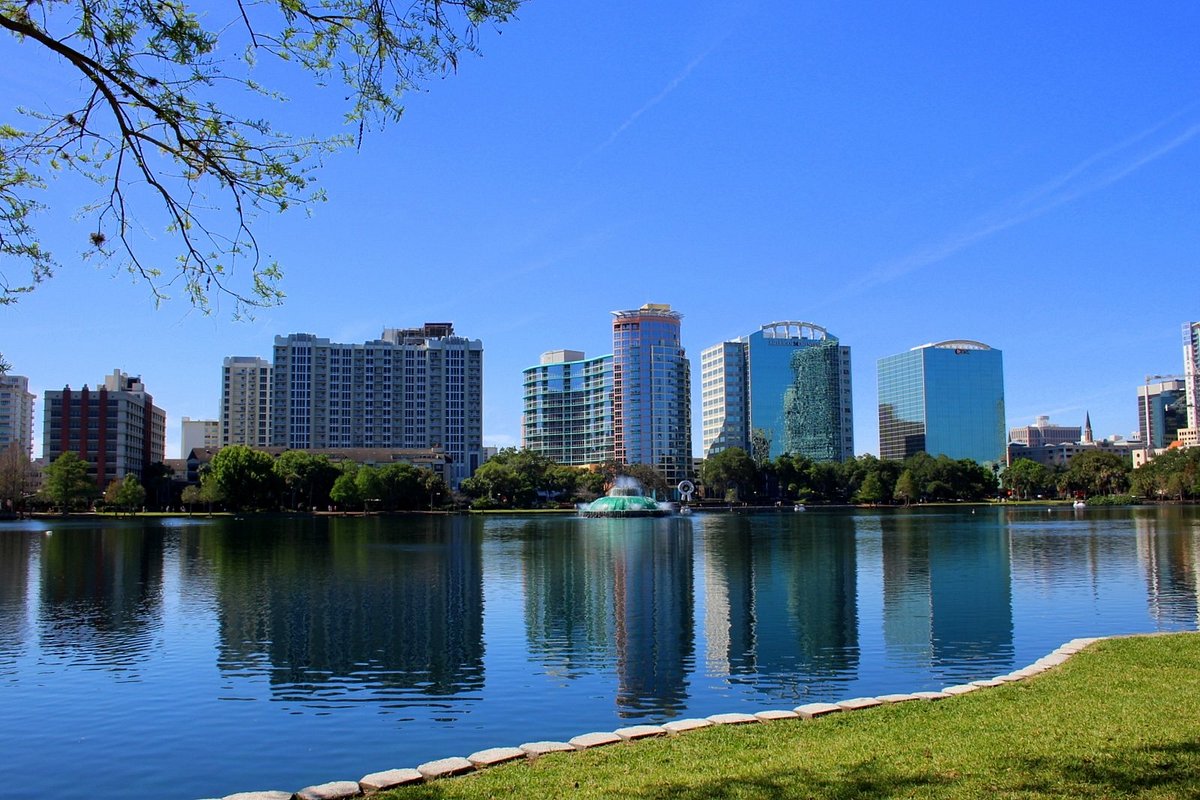 Orlando,FL Florida, SCENE on Lake Eola, The City Beautiful