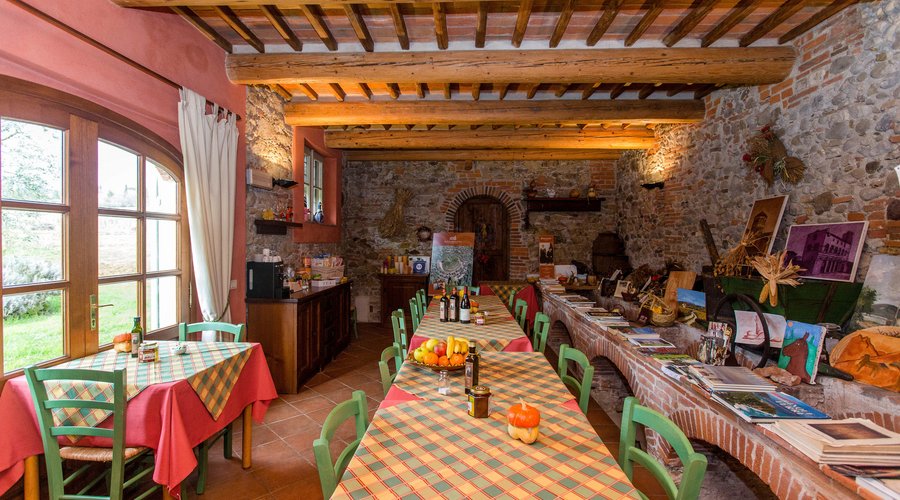 Breakfast Room at the Al Podere di Rosa
