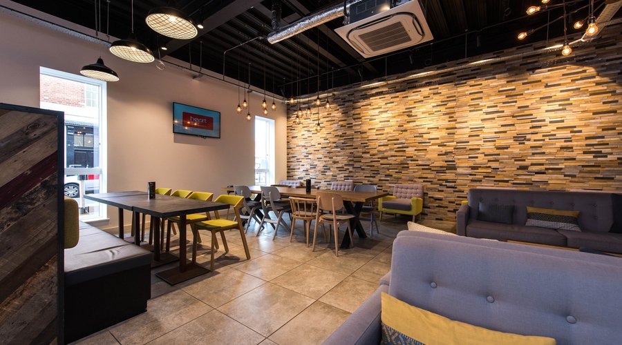 Cafe and Breakfast Room at the Staycity Aparthotels Newhall Square