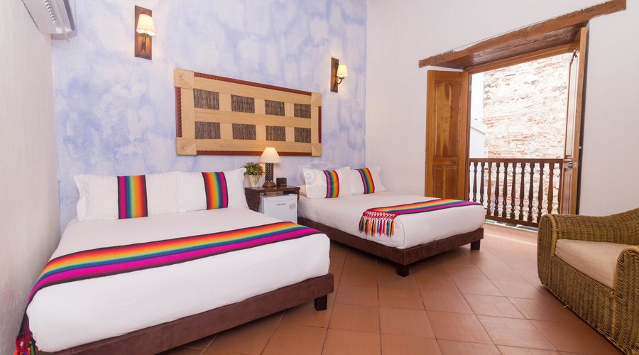 The Premium Twin Room at the Hotel Boutique las Carretas