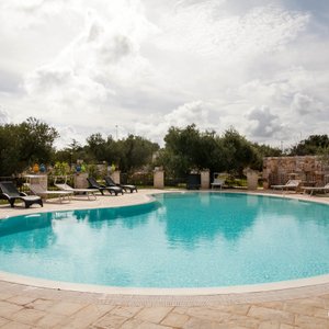 The Pool at the Il Gabellota Resort in Trulli