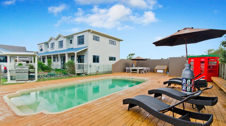 Outdoor pool area