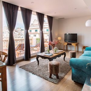 RAMBLA CATALUNYA PH. Dispone de 1 habitación, perfecto para escapadas románticas. 