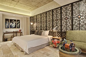 Timez Modern Heritage Hotel in Melaka, image may contain: Interior Design, Hotel, Dorm Room, Home Decor
