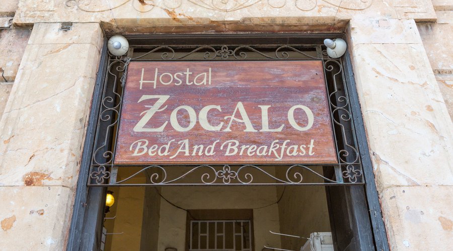 Entrance at the Hostal Zocalo