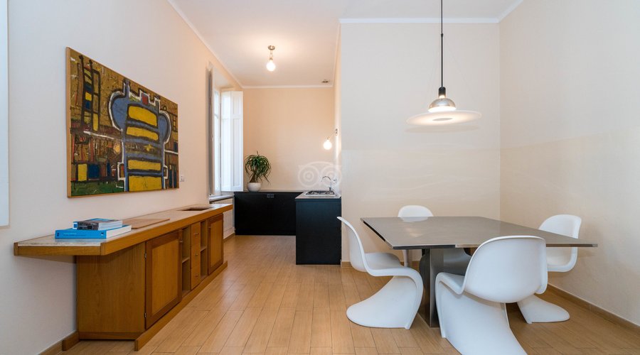 Lounge with Kitchen at the B&B Via Stampatori