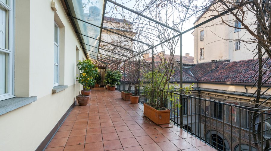 Terrace at the B&B Via Stampatori