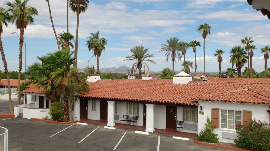 Beautiful view of the original section of hotel. These are the historic rooms of the hotel. 