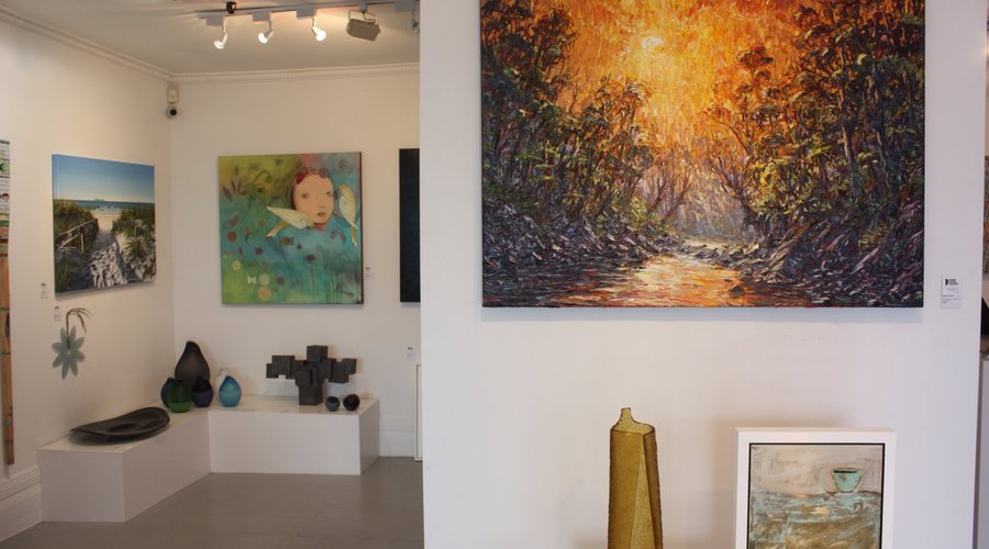 Black Door Gallery has an ever changing mix of artworks by local artists.