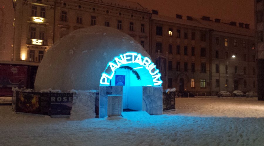 Planetarium iglu in it's natural environment :)
