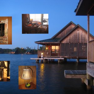 Cabin and decorations - like an old time fishing camp