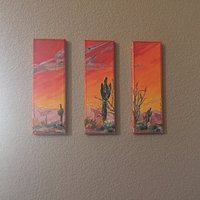 Our unique desert landscape painting.
