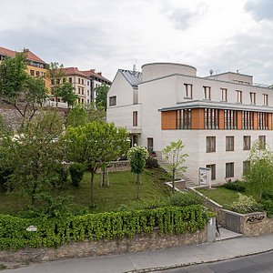 Hotel Castle Garden in Budapest, image may contain: Neighborhood, Villa, Hotel, Grass