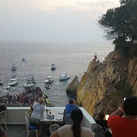 Front row seats for the cliff diving!