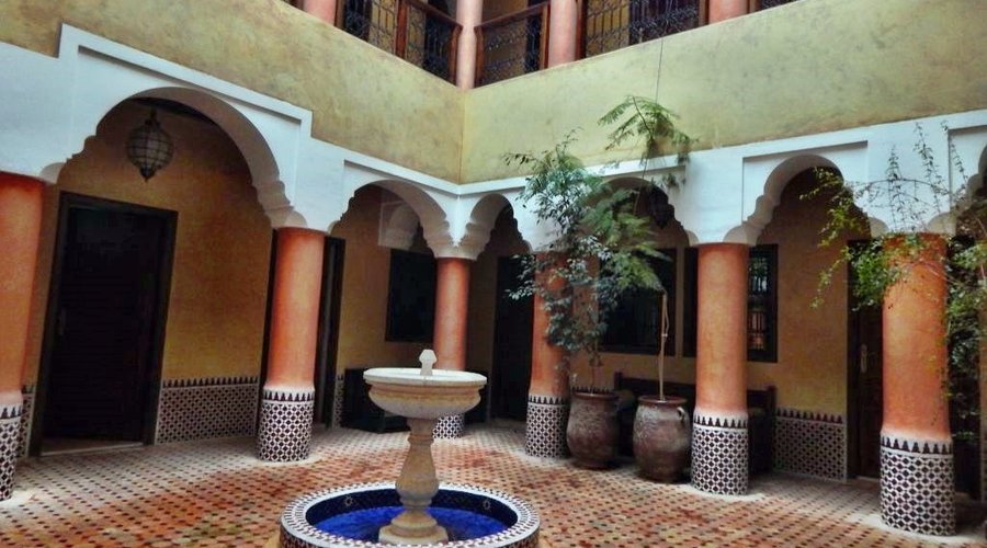 The courtyard of the first riad