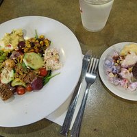 from the salad bar