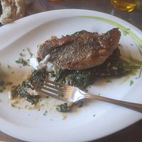 le plat du jour=> Dos de merlu à la plancha sur lit épinard et tomates