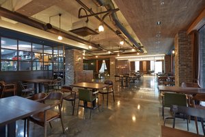 Royal Square Hotel in Seoul, image may contain: Restaurant, Indoors, Cafeteria, Cafe