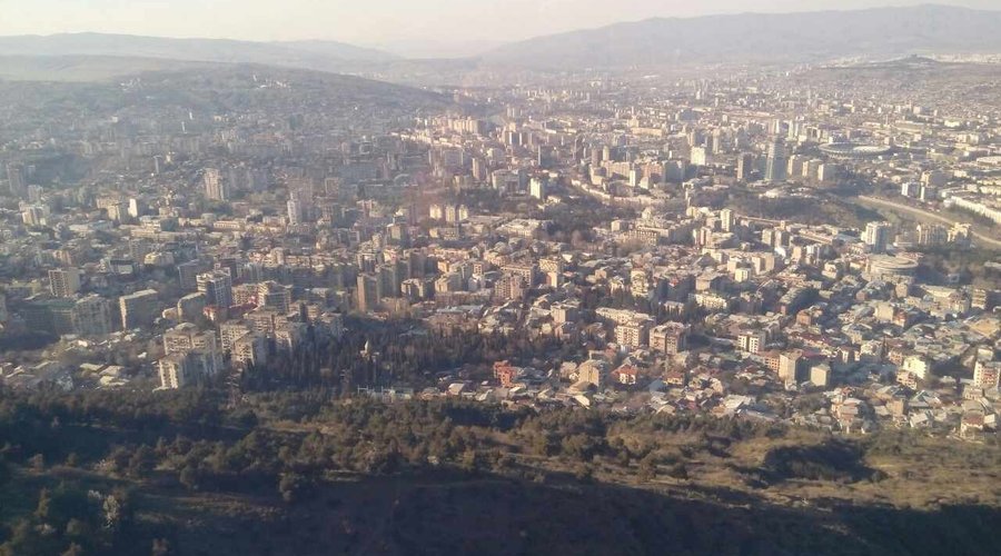 View of Tbilisi from Mtatsminda mount