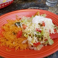 Chicken enchiladas lunch special