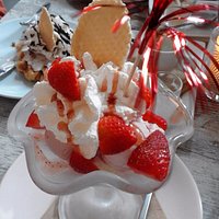 Glace et gaufre