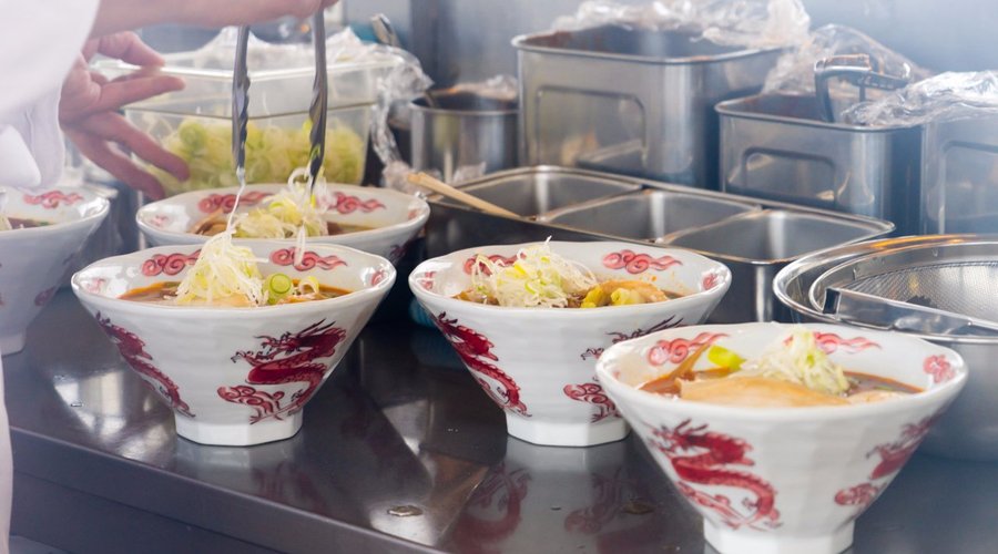Ramen House dishes at Aomori Spring Resort. Photo by Keith Stubbs