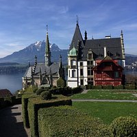 Castle and Mountains
